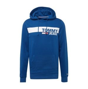 Tommy Jeans Mikina 'ESSENTIAL GRAPHIC'  královská modrá / bílá
