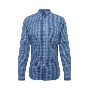 Lyle & Scott Košile 'LS Slim Fit Gingham Shirt'  modrá / bílá