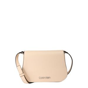 Calvin Klein Taška přes rameno 'SLIDE SADDLE BAG'  béžová