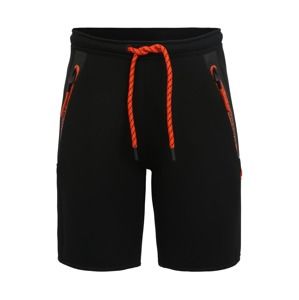 Superdry Sportovní kalhoty 'Gym Tech'  oranžově červená / černá