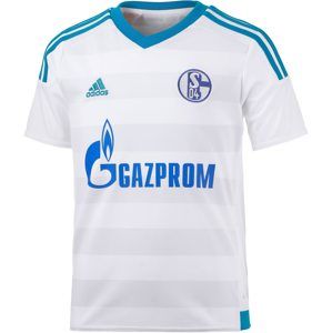 ADIDAS PERFORMANCE Funkční tričko 'Schalke 04 15/16 Away'  nebeská modř / bílá