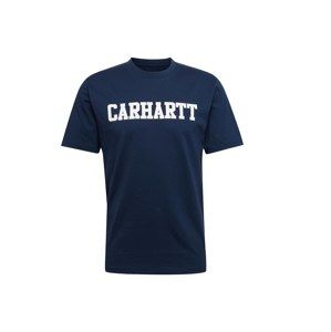 Carhartt WIP Tričko  noční modrá / bílá
