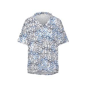 GARCIA Shirt 'ladies shirt ss'  modrá / černá / offwhite
