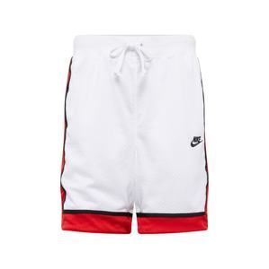Nike Sportswear Kalhoty  červená / bílá