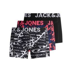 JACK & JONES Boxerky  tmavě modrá / černá