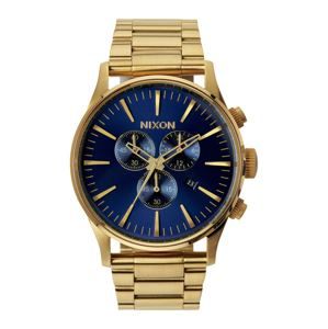 Nixon Analogové hodinky 'Sentry Chrono'  modrá / zlatá