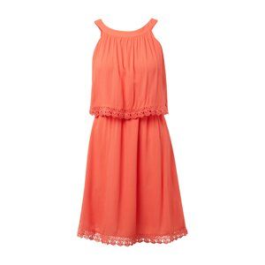 TOM TAILOR DENIM Letní šaty 'mini dress crochet lace'  lososová