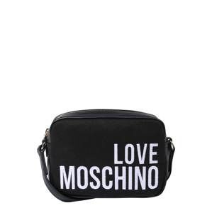 Love Moschino Taška přes rameno  černá / bílá