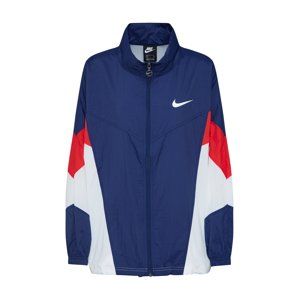 Nike Sportswear Přechodná bunda  modrá / světle červená / bílá
