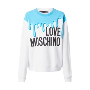 Love Moschino Mikina 'W630634E2139'  modrá / bílá / černá