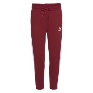 PUMA Sportovní kalhoty 'Classic T7'  červená / bílá