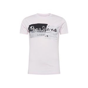 Pepe Jeans Tričko 'STEPNEY'  růžová / černá / bílá