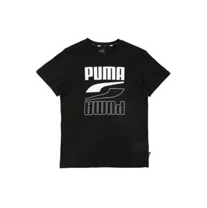 PUMA Funkční tričko 'Rebel Bold'  černá / bílá