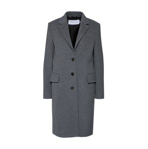 Calvin Klein Přechodný kabát '3 BUTTON LUX'  tmavě šedá