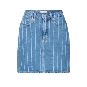 Calvin Klein Jeans Sukně  modrá džínovina / bílá