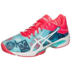 ASICS Sportovní boty 'Gel-Solution Speed 3 L.E. Paris'  modrá / tyrkysová / tmavě růžová
