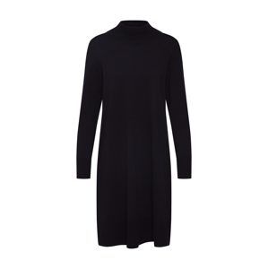 ESPRIT Úpletové šaty 'turtleneck dres Dresses flat knitted'  černá