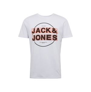 JACK & JONES Tričko 'BOOSTER '  červená / bílá