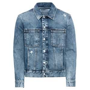 Calvin Klein Jeans Přechodná bunda 'MODERN CLASSIC OMEGA TRUCKER'  modrá džínovina