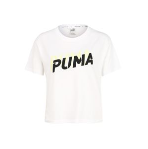 PUMA Funkční tričko  černá / svítivě žlutá / bílá