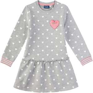 Sanetta Kidswear Šaty  šedá / růžová / bílá