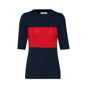Calvin Klein Tričko  námořnická modř / červená