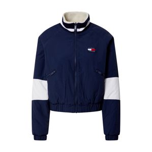Tommy Jeans Přechodná bunda  námořnická modř / krémová / bílá / světle červená