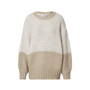 NA-KD Svetr 'two coloured heavy knitted sweater'  bílá