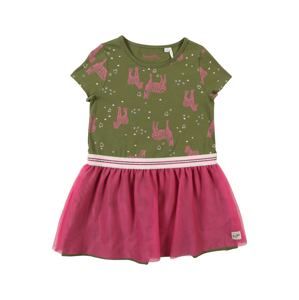 Sanetta Kidswear Šaty  tmavě zelená