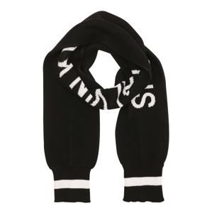Calvin Klein Jeans Šála 'J KNIT CUFF SCARF M 15X180CM'  černá