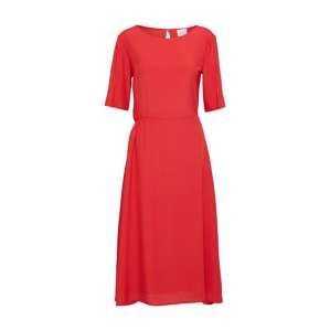 VILA Letní šaty 'VIANTONIO 2/4 MIDI DRESS'  červená