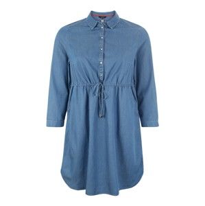 Tom Tailor Women + Košilové šaty  modrá džínovina