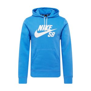 Nike SB Mikina  nebeská modř / bílá