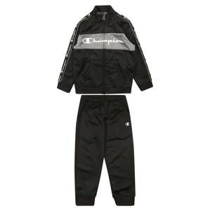 Champion Authentic Athletic Apparel Sada 'Full Zip Suit'  černá / černý melír / bílá