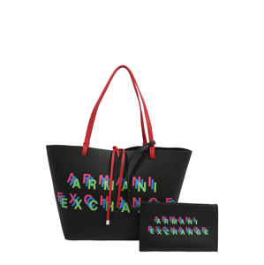 ARMANI EXCHANGE Nákupní taška  černá / mix barev