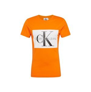 Calvin Klein Jeans Tričko  tmavě modrá / oranžová / bílá