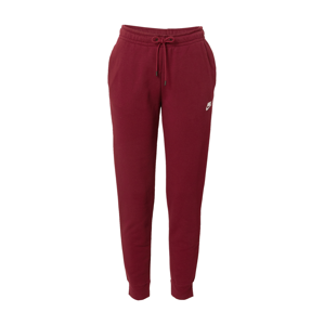 Nike Sportswear Kalhoty  vínově červená / bílá
