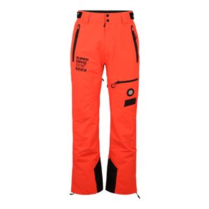Superdry Snow Sportovní kalhoty 'PRO RACER RESCUE'  černá / oranžová