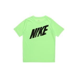 NIKE Funkční tričko 'Nike Dri-FIT'  svítivě zelená / černá