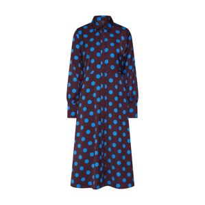 Y.A.S Košilové šaty 'GWEN'  modrá / vínově červená
