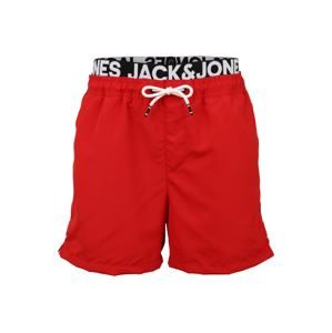 JACK & JONES Plavecké šortky 'JJICALI JJSWIM SHORTS AKM DOUBLE WB'  červená