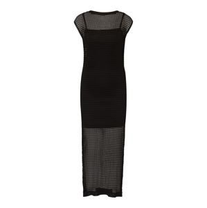 EDITED Letní šaty 'Nerissa'  šedý melír / černá