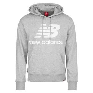 New Balance Mikina 'Essential Stacked Logo'  šedá