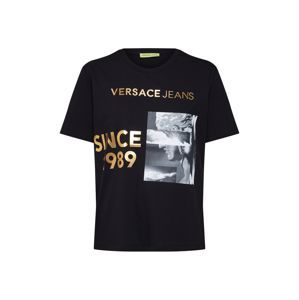 Versace Jeans Tričko 'TDP613 GREEK 1989'  černá