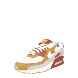 Nike Sportswear Tenisky 'Air Max 90'  světle hnědá / bílá / tmavě červená