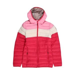 CMP Zimní bunda 'GIRL JACKET FIX HOOD'  pink / červená / bílá
