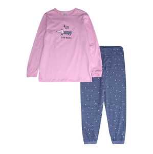 SCHIESSER Pyžamo  nebeská modř / růžová