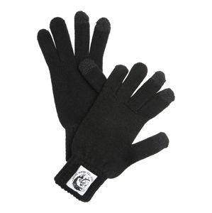 DIESEL Prstové rukavice  černá