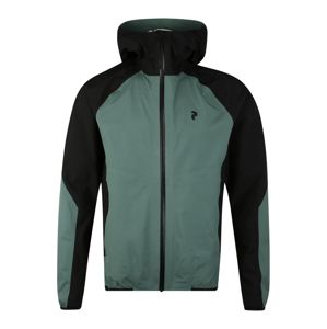 PEAK PERFORMANCE Sportovní bunda  černá / zelená