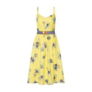 EDC BY ESPRIT Letní šaty  světlemodrá / žlutá